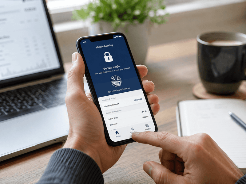 Banking per Smartphone gehört für viele Verbraucher zum Alltag. Moderne Banking-Apps sollen Zahlungen, Kontoübersicht und Datensicherheit zuverlässig verbinden. Bild-Credit: KI-generiert